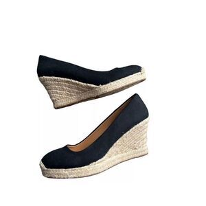 J. Crew - Seville‎ Espadrilles Wedge In Canvas Sz 10